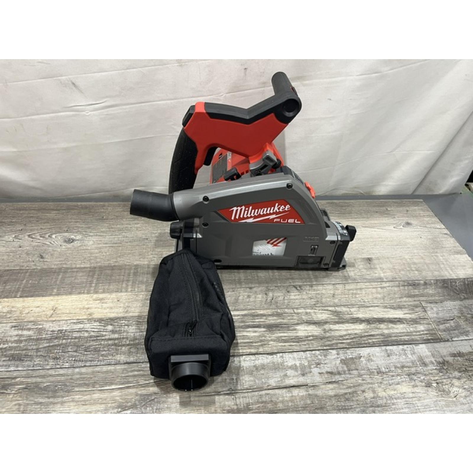 AS-IS Milwaukee FUEL 18V Lithium-Ion Cordless Brushless 6-1/2 in. Plunge Cut Track Saw (Tool-Only)