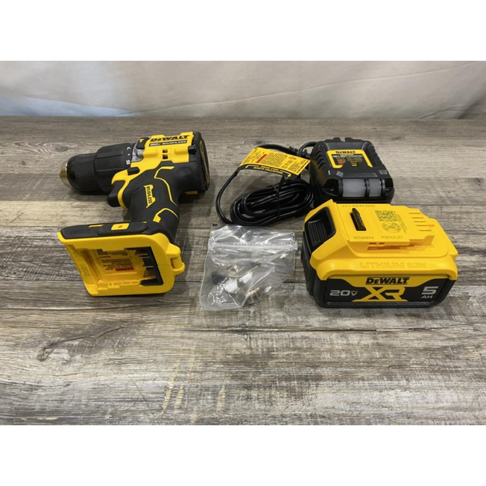 AS-IS DEWALT ATOMIC 20V Lithium-Ion Cordless 1/2 in. Hammer Drill Kit