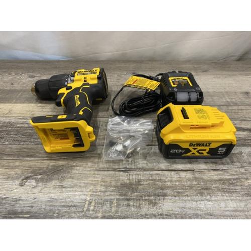 AS-IS DEWALT ATOMIC 20V Lithium-Ion Cordless 1/2 in. Hammer Drill Kit