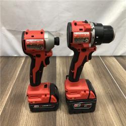 AS-IS Milwaukee 18-Volt Lithium-Ion Brushless Cordless Compact Hammer Drill/Impact Combo Kit