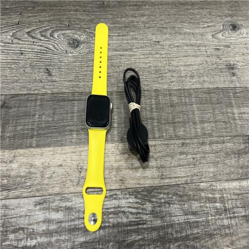 AS-IS Apple Watch SE GPS + Cellular 40mm Silver Case Yellow Sport Band