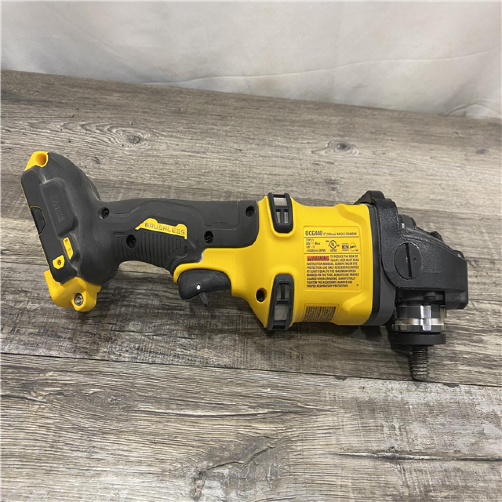 AS-IS DEWALT FLEXVOLT 60V Cordless 7 in. Angle Grinder (Tool-Only)