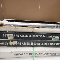 Phoenix Mixed Aria Railing Aluminum Preassembled Deck Railing - Black Pallet of 11