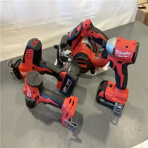 AS-IS - Milwaukee M18 4 Tool Combo Kit