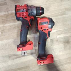 HOUSTON LOCATION - AS-IS (APPEARS LIKE NEW) MILWAUKEE FUEL 18V Lithium-Ion Brushless Cordless Hammer Drill and Impact Driver Combo Kit (2-Tool) with 2 Batteries