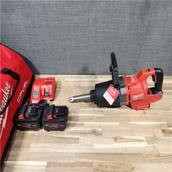 HOUSTON LOCATION - AS-IS (APPEARS LIKE NEW) Milwaukee FUEL 18V Lithium-Ion Brushless Cordless 1 in. Impact Wrench Extended Reach D-Handle Kit