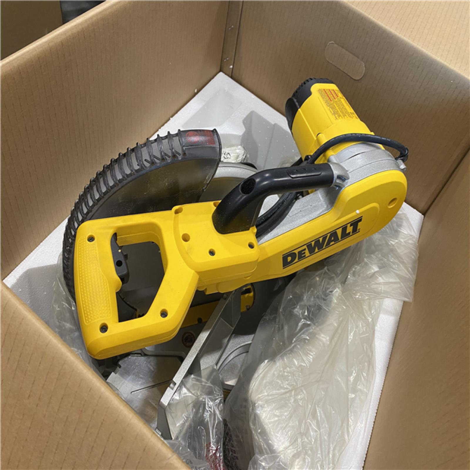 AS-IS DeWalt 15 Amp Corded 12 in. Compound Double Bevel Miter Saw