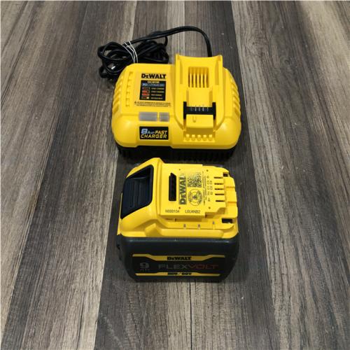AS-IS DEWALT 20V/60V MAX FLEXVOLT Lithium-Ion 9.0Ah Battery and Charger Starter Kit