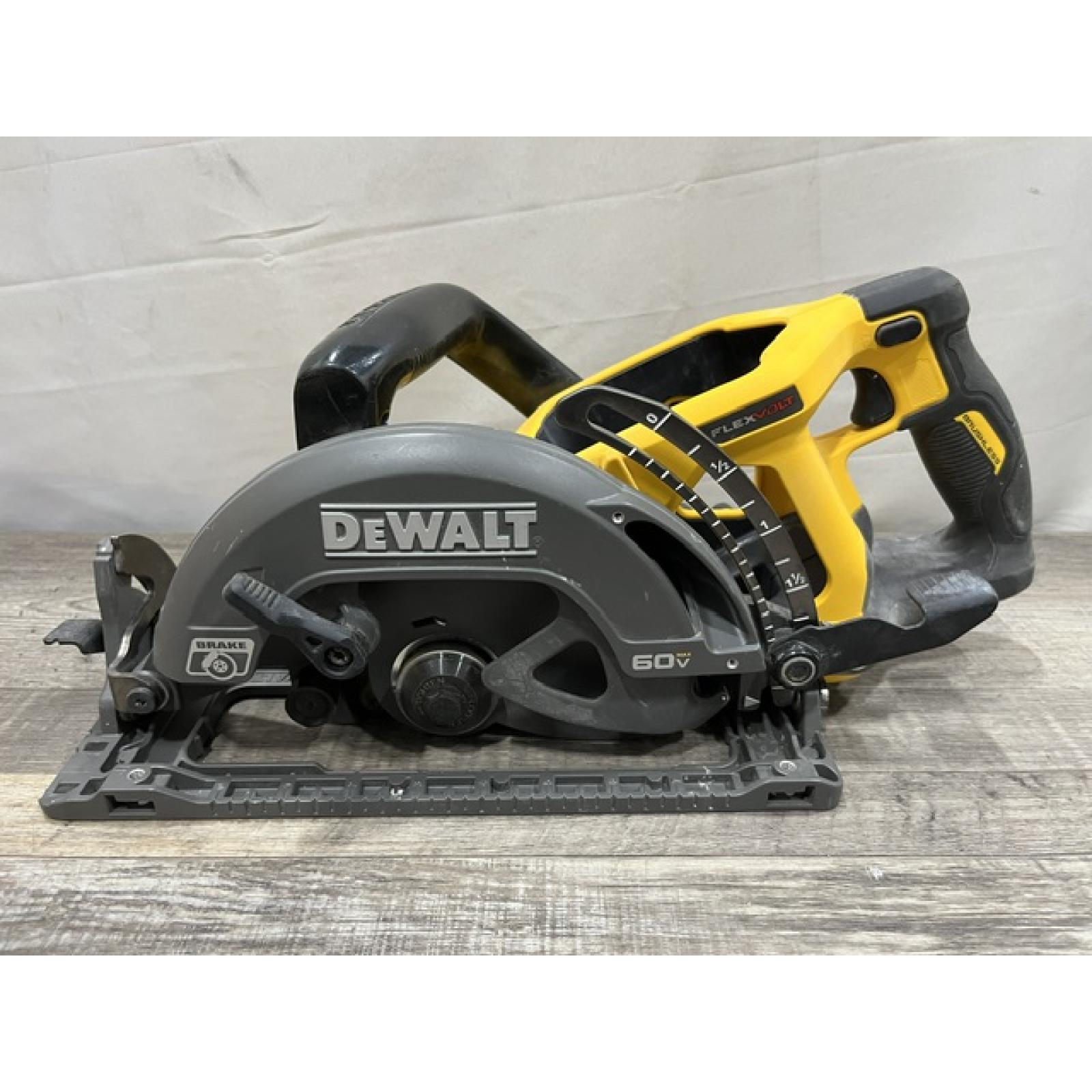 AS-IS DEWALT FLEXVOLT 60V MAX Cordless Brushless 7-1/4 in. Wormdrive Style Circular Saw (Tool Only)