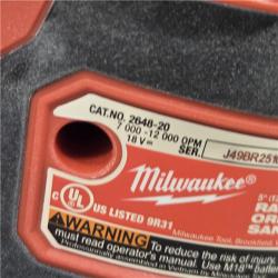 AS-IS Milwaukee 2648-20 - M18 18V 7000-12000 Opm Cordless Random Orbital Sander (Tool-Only)