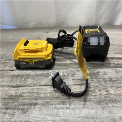 AS-IS DEWALT 20V MAX XR POWERSTACK Lithium-Ion Battery Starter Kit with 1.7Ah Battery and Charger