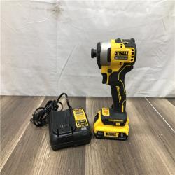 AS-IS DEWALT Atomic 20V Max Lithium-Ion Brushless Cordless Compact 1/4 in. Impact Driver Kit