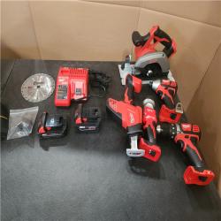 Phoenix NEW Milwaukee M18 18V Lithium-Ion Cordless Combo Kit (5-Tool) with (1) 3.0Ah and (1) 1.5Ah Battery  (1) Charger  (1) Tool Bag