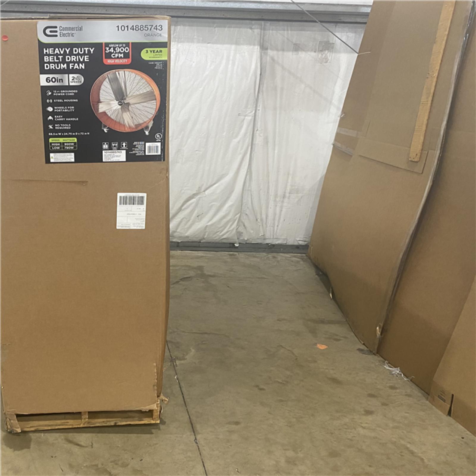 Houston Location AS IS - Heavy Duty 60in Drum Fan