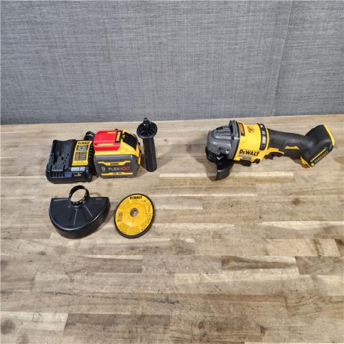 HOUSTON LOCATION - AS-IS DeWalt FLEXVOLT 60V Cordless 4-1/2 to 6 in. Grinder Kit W/ Battery & Charger