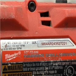 AS-IS Milwaukee FUEL 18V Lithium-Ion Brushless Cordless 1/2 in. Hammer Drill/Driver (Tool-Only)