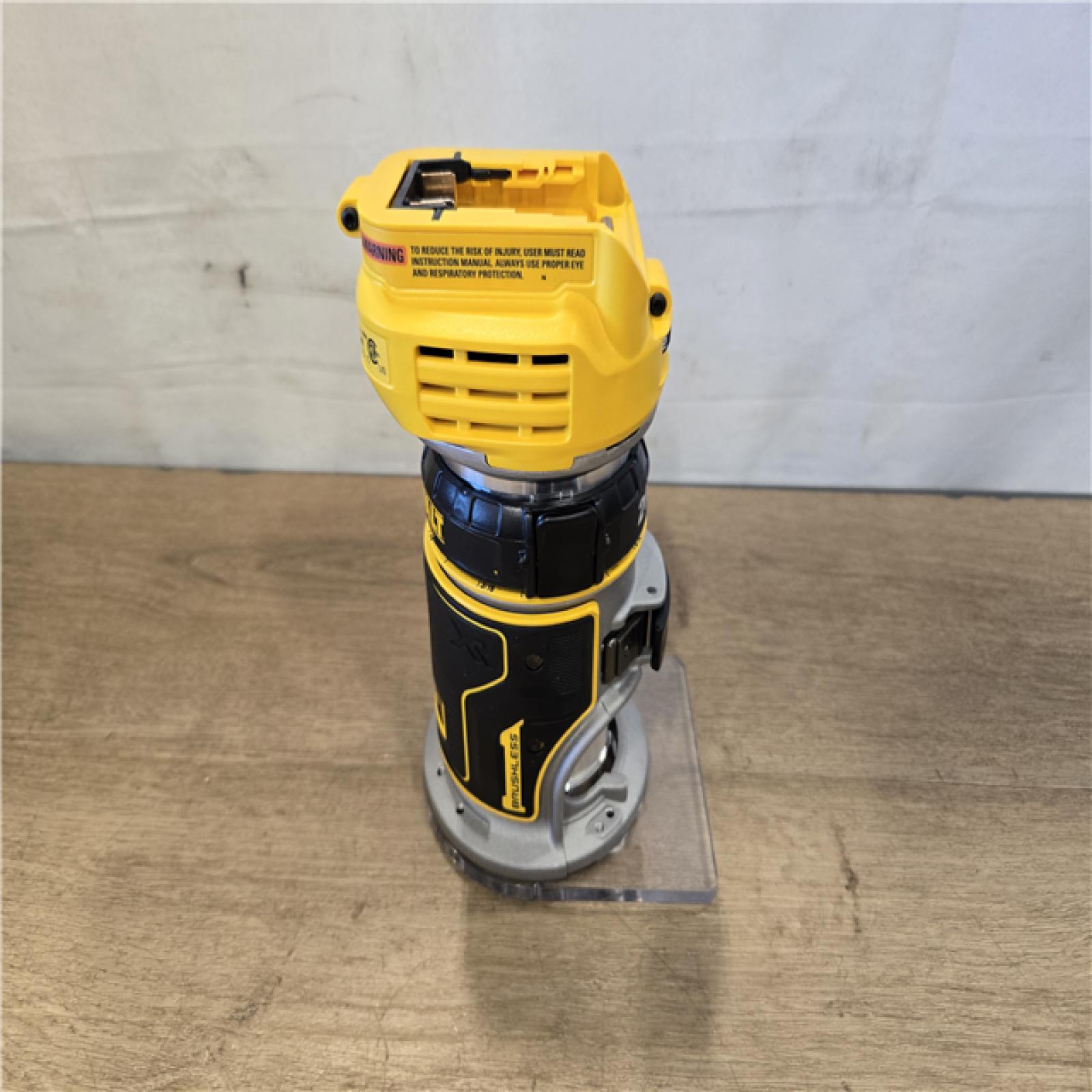 AS-IS DEWALT 20V MAX XR Cordless Fixed Base Compact Router (Tool Only)