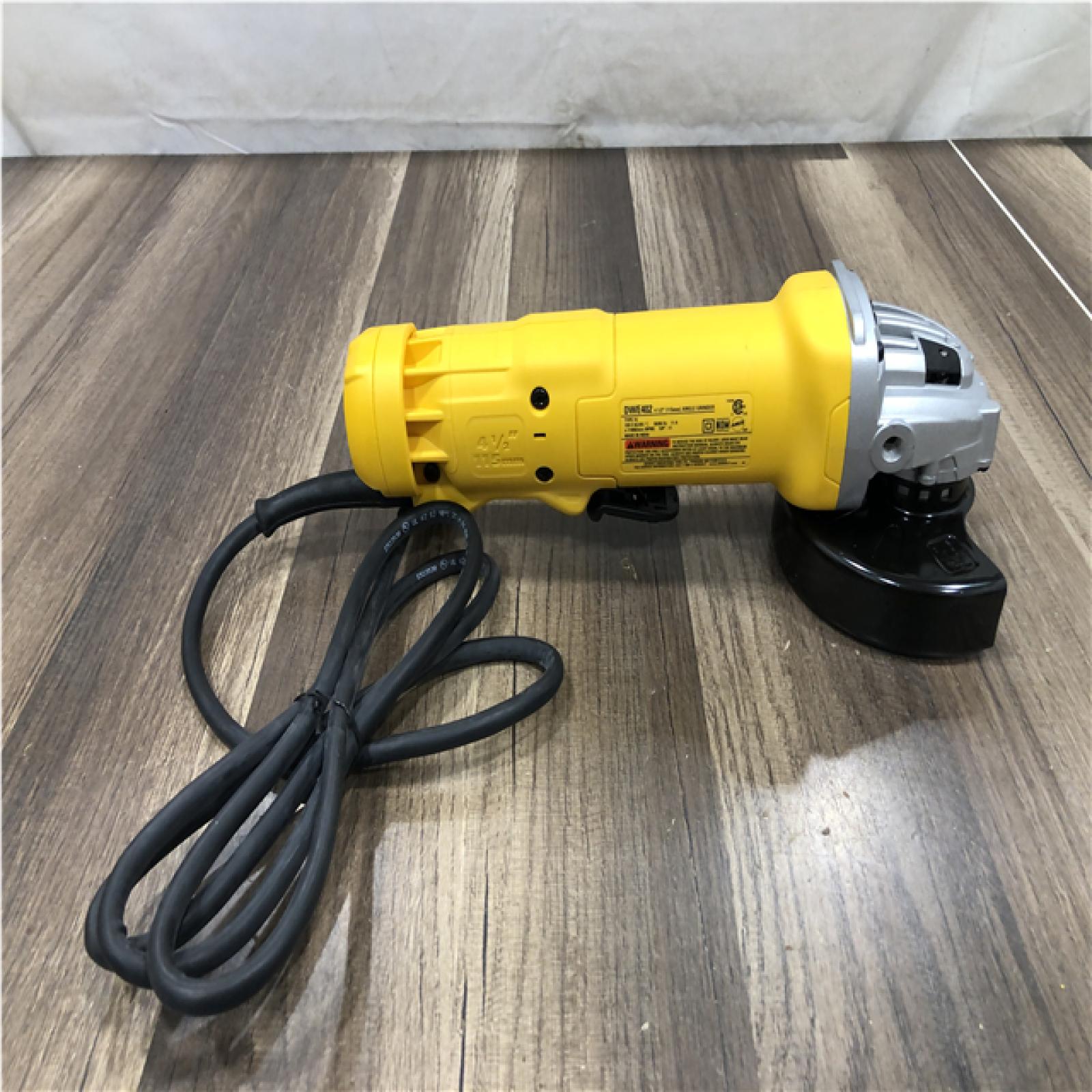 AS-IS DEWALT 11 Amp Corded 4.5 in. Small Angle Grinder