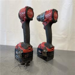 AS-IS - MILWAUKEE FUEL 18V Lithium-Ion Brushless Cordless Hammer Drill and Impact Driver Combo Kit