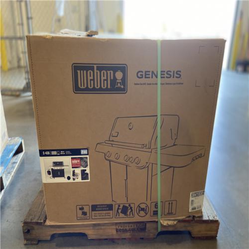 DALLAS LOCATION - Weber Genesis E-435 4-Burner Natural Gas Grill in Black with Side Burner