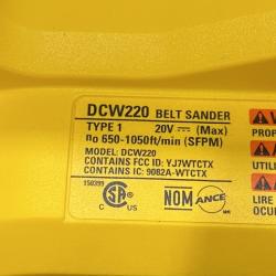 AS-IS DEWALT 20V MAX* XR Brushless Cordless Belt Sander (Tool-Only)