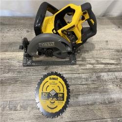 AS-IS DEWALT FLEXVOLT 60V MAX Cordless Brushless 7-1/4 in. Wormdrive Style Circular Saw (Tool Only)