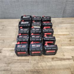 HOUSTON LOCATION - AS-IS MILWAUKEE BATTERY PACK QTY - 15
