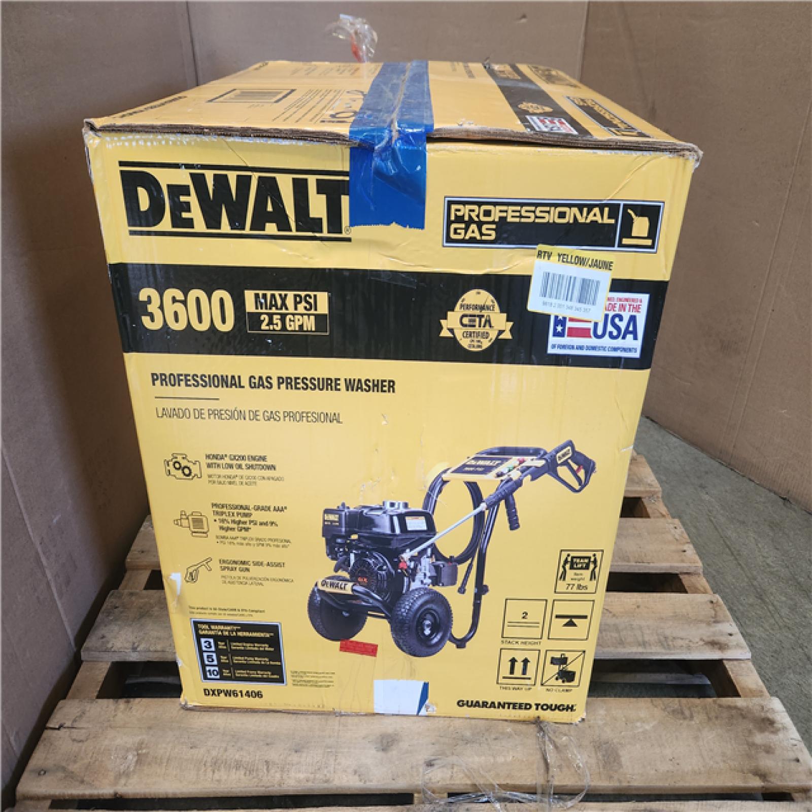 Phoenix NEW DEWALT 3600 PSI 2.5 GPM Gas Pressure Washer with Honda GX200 Engine  Heavy-Duty Commercial Cold Water Power Cleaner