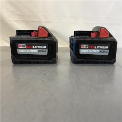 AS-IS - Milwaukee M18 18-Volt Lithium-Ion High Output 6.0Ah Battery Pack (2-Pack)