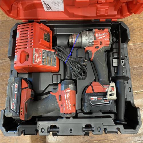 AS-IS M18 FUEL 18V Lithium-Ion Brushless Cordless Hammer Drill and Impact Driver Combo Kit (2-Tool) with 2 Batteries