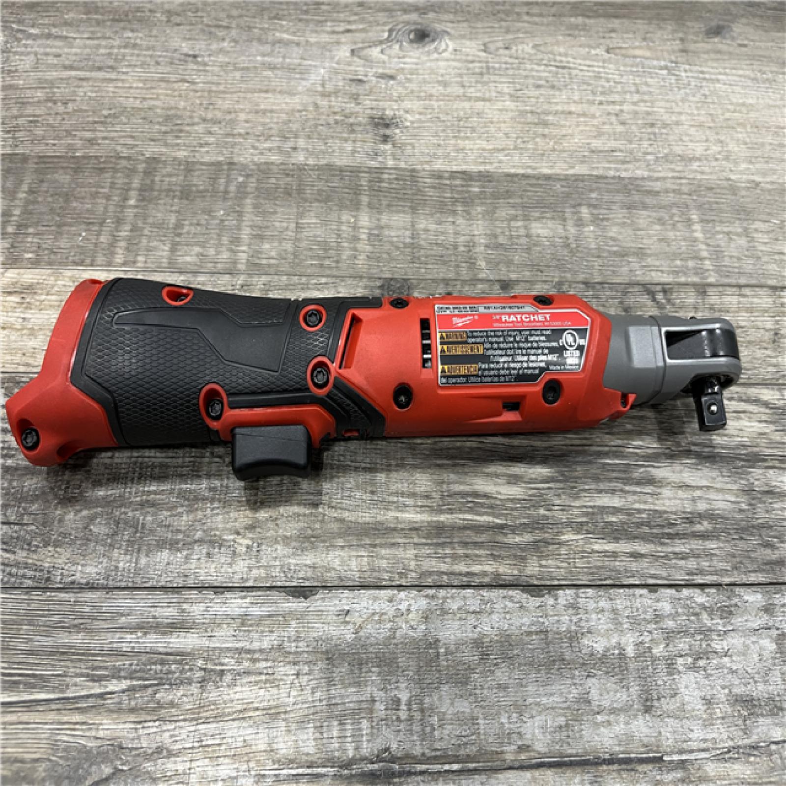 AS-IS Milwaukee FUEL 12V Lithium-Ion Compact 3/8 in. Cordless Ratchet (Tool-Only)