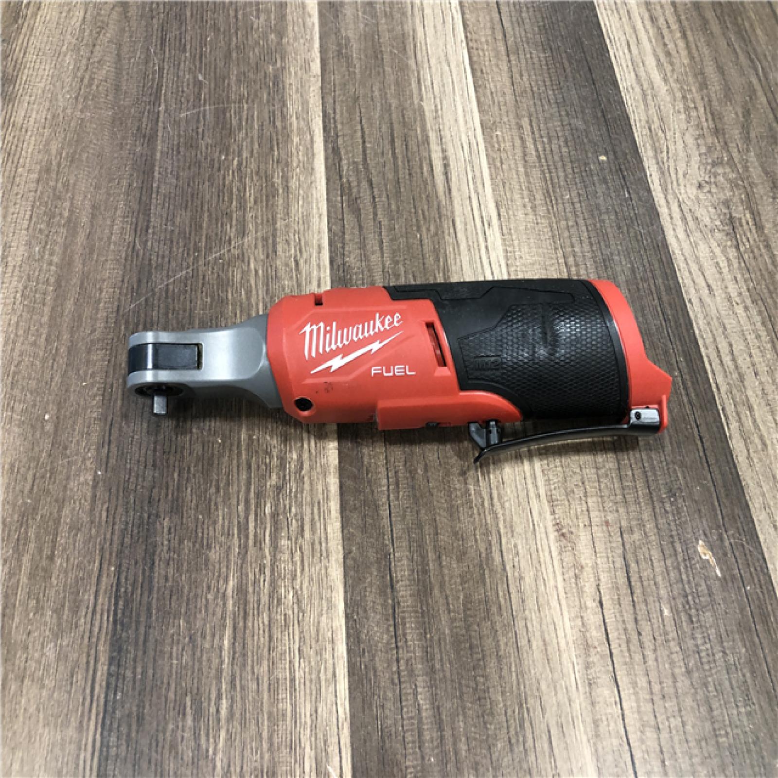 AS-IS Milwaukee  FUEL 12V Lithium-Ion Brushless Cordless High Speed 1/4 in. Ratchet (Tool-Only)