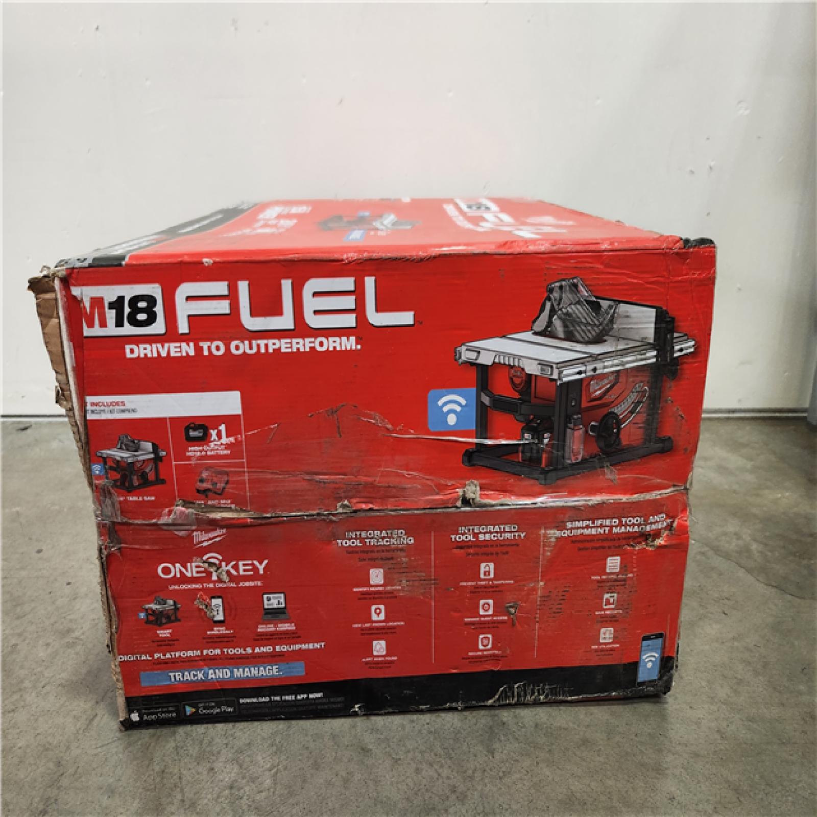 Phoenix Location NEWLY SEALED Milwaukee M18 FUEL ONE-KEY 18- volt Lithium-Ion Brushless Cordless 8-1/4 in. Table Saw Kit W/(1) 12.0Ah Battery & Rapid Charger