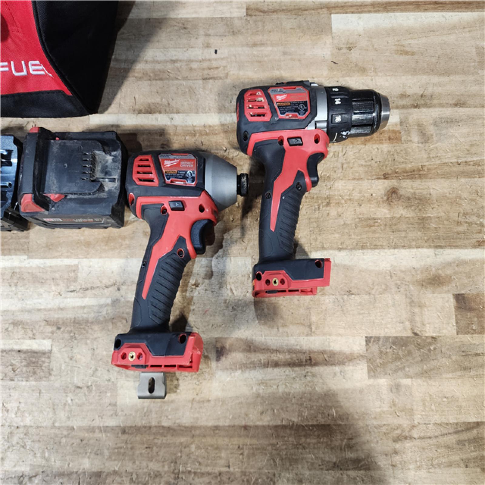 HOUSTON LOCATION - AS - IS Milwaukee 2 Tool Combo Kit W/ (2) Battery & Charger