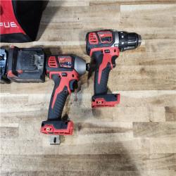 HOUSTON LOCATION - AS - IS Milwaukee 2 Tool Combo Kit W/ (2) Battery & Charger