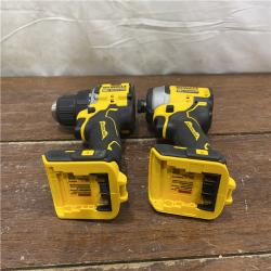 AS-IS DEWALT ATOMIC 20-Volt MAX Lithium-Ion Cordless Combo Kit (2-Tool) with (2) 2.0Ah Batteries, Charger and Bag