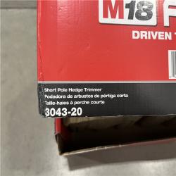 AS-IS Milwaukee FUEL 18V 20 in. Brushless Cordless Battery Powered Short Pole Hedge Trimmer (Tool-Only)