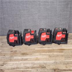 HOUSTON LOCATION - AS-IS MILWAUKEE 4 LASER TOOL COMBO
