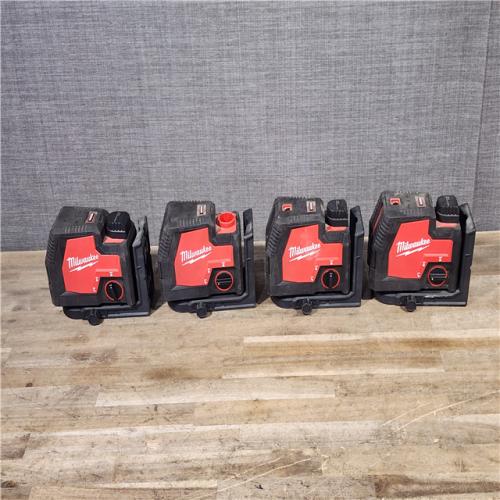 HOUSTON LOCATION - AS-IS MILWAUKEE 4 LASER TOOL COMBO