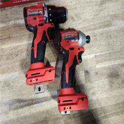 HOUSTON LOCATION - AS-IS M18 18-Volt Lithium-Ion Brushless Cordless Compact Hammer Drill/Impact Combo Kit (2-Tool) with (2) Batteries, Bag