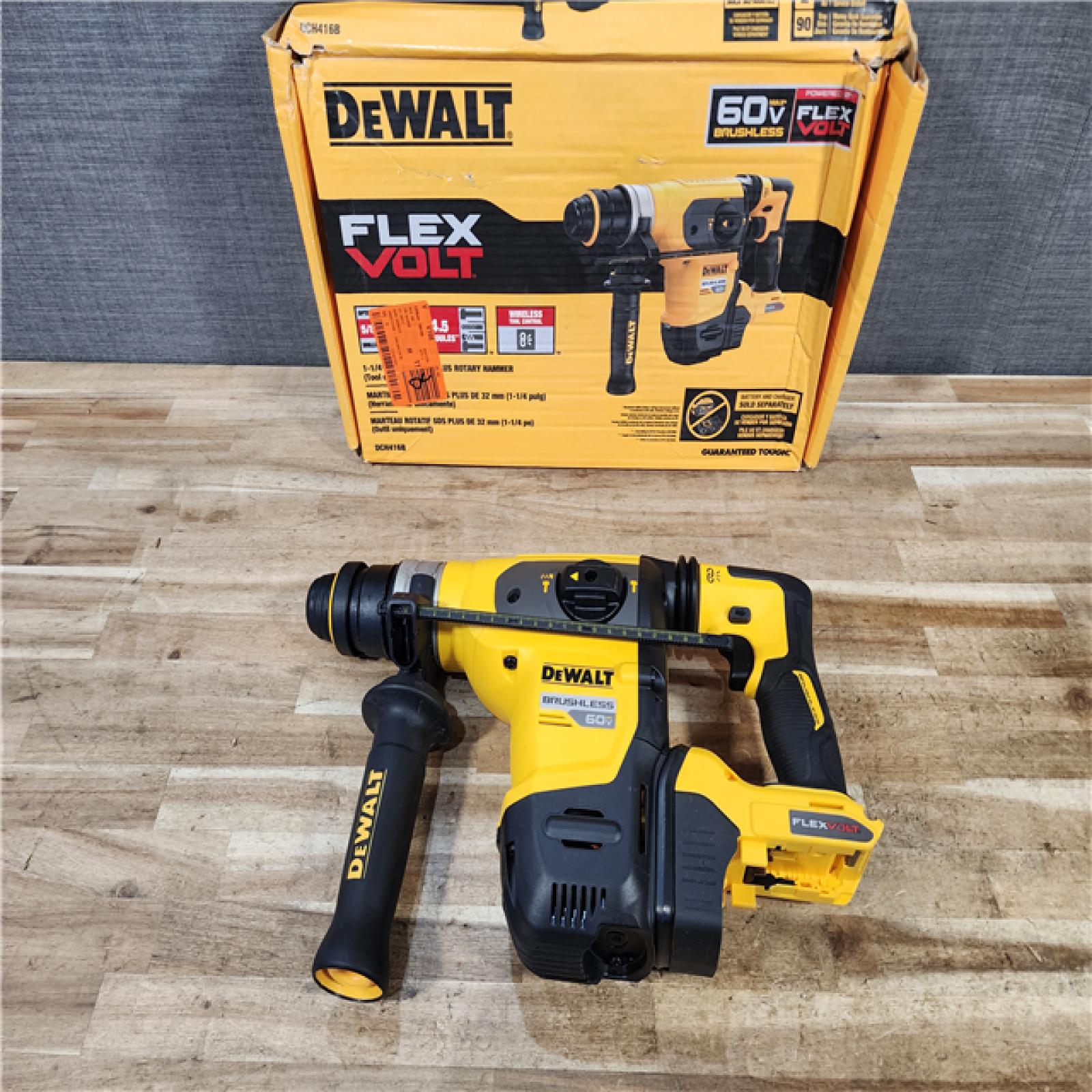 HOUSTON LOCATION - AS - IS DeWalt 60V MAX 1-1/4 in. Brushless Cordless SDS PLUS Rotary Hammer (Tool Only)