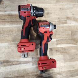 HOUSTON LOCATION - AS-IS Milwaukee 18-Volt Lithium-Ion Brushless Cordless Compact Hammer Drill/Impact Combo Kit