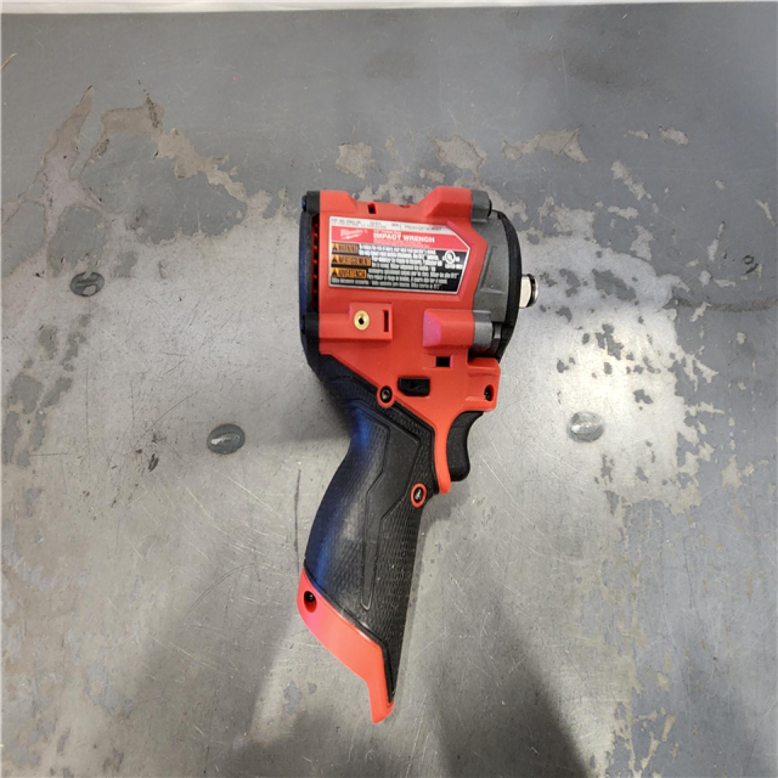 AS-IS- Milwaukee FUEL 12V Lithium-Ion Brushless Cordless Stubby 1/2 in. Impact Wrench (Tool-Only)
