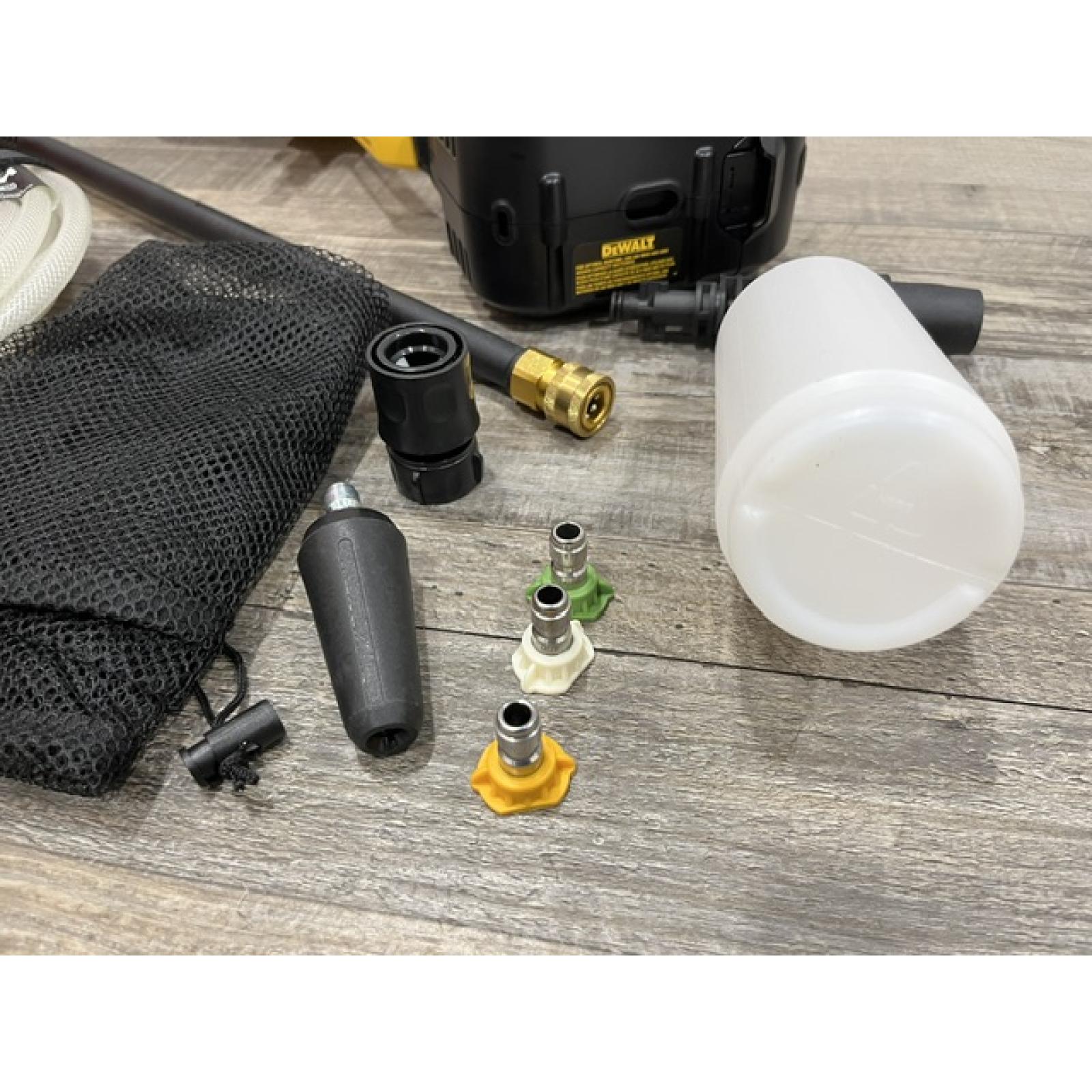 AS-IS DEWALT 20V MAX 550 PSI 1.0 GPM Cold Water Cordless Power Cleaner with 4-Nozzles (Tool Only)