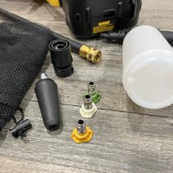 AS-IS DEWALT 20V MAX 550 PSI 1.0 GPM Cold Water Cordless Power Cleaner with 4-Nozzles (Tool Only)