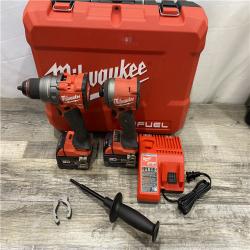 AS-IS Milwaukee FUEL 18V Lithium-Ion Brushless Cordless Hammer Drill and Impact Driver Combo Kit