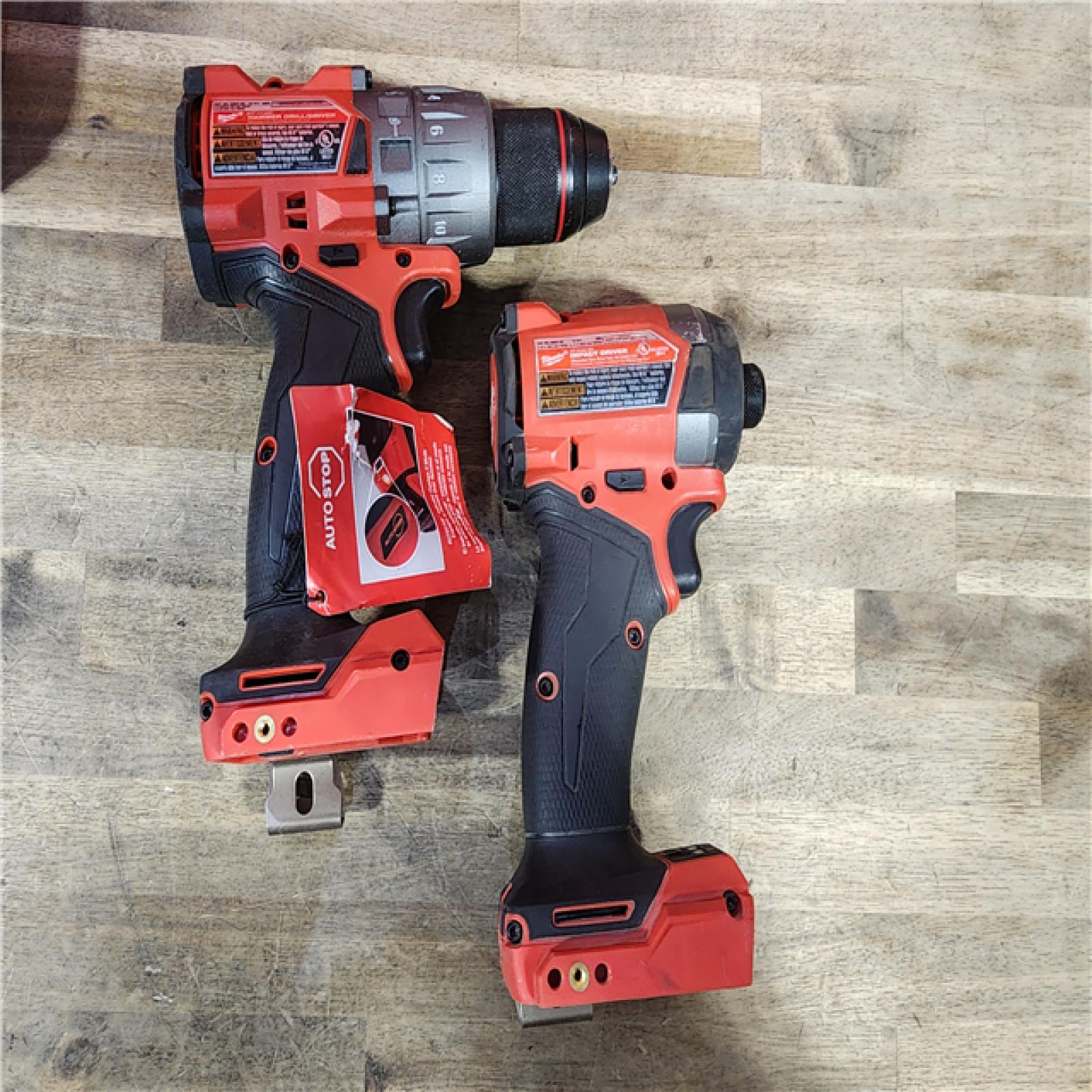 HOUSTON LOCATION - AS-IS MILWAUKEE FUEL 18V Lithium-Ion Brushless Cordless Hammer Drill and Impact Driver Combo Kit (2-Tool) with 2 Batteries