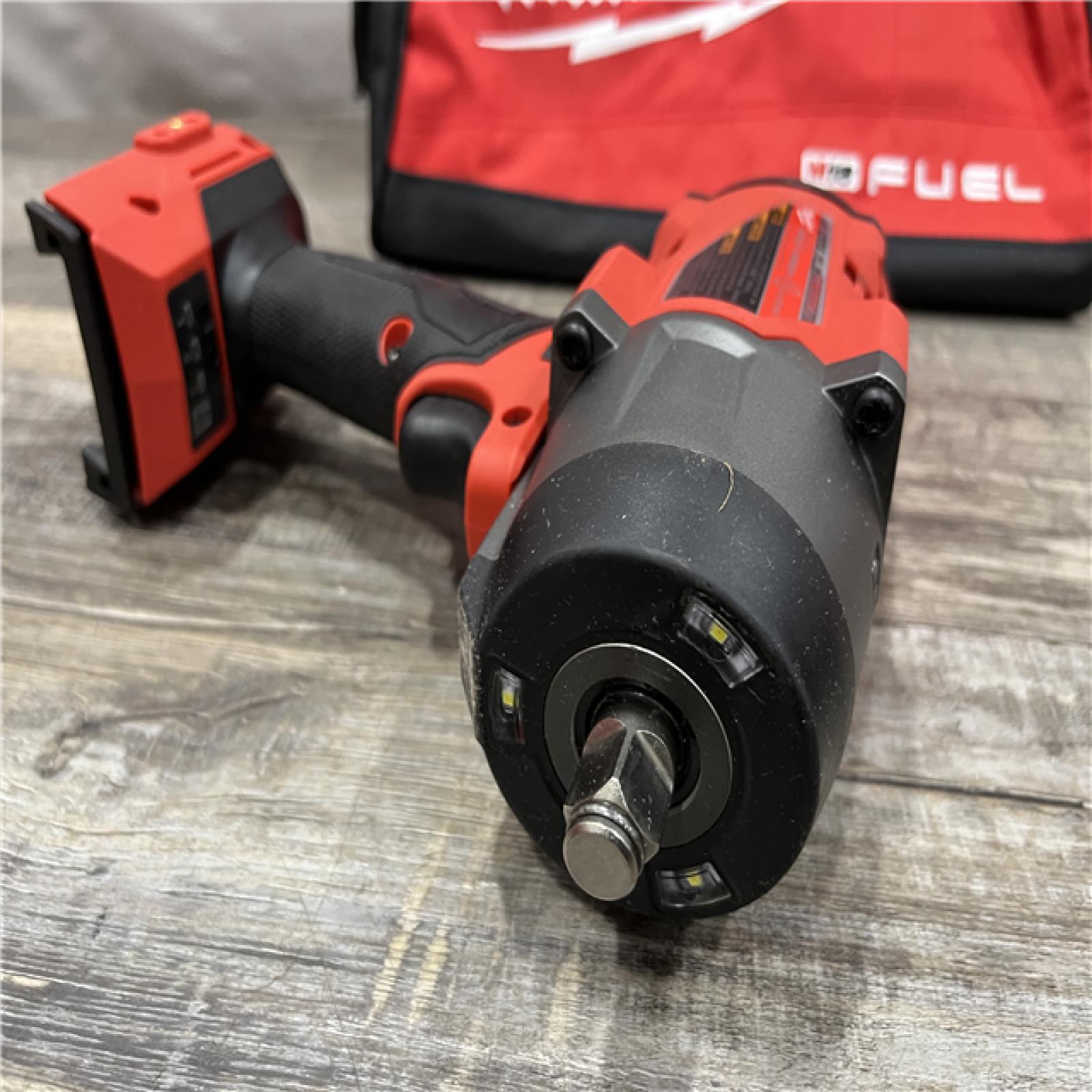 AS-IS Milwaukee FUEL 18V Lithium-Ion Brushless Cordless 1/2 in. Impact Wrench w/Friction Ring Kit