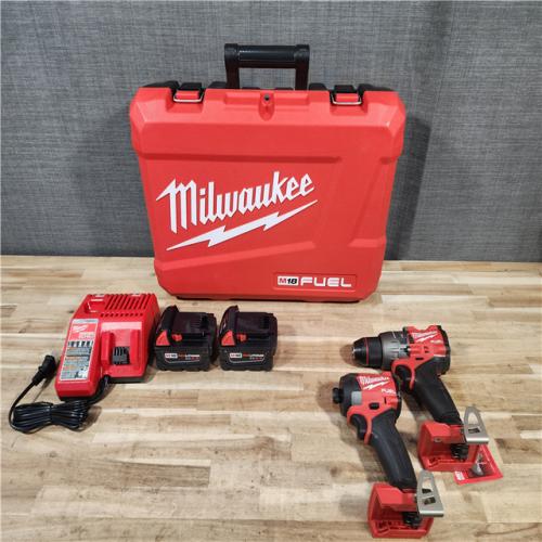HOUSTON LOCATION - AS-IS (APPEARS LIKE NEW) Milwaukee  FUEL 18V Lithium-Ion Brushless Cordless Hammer Drill and Impact Driver Combo Kit
