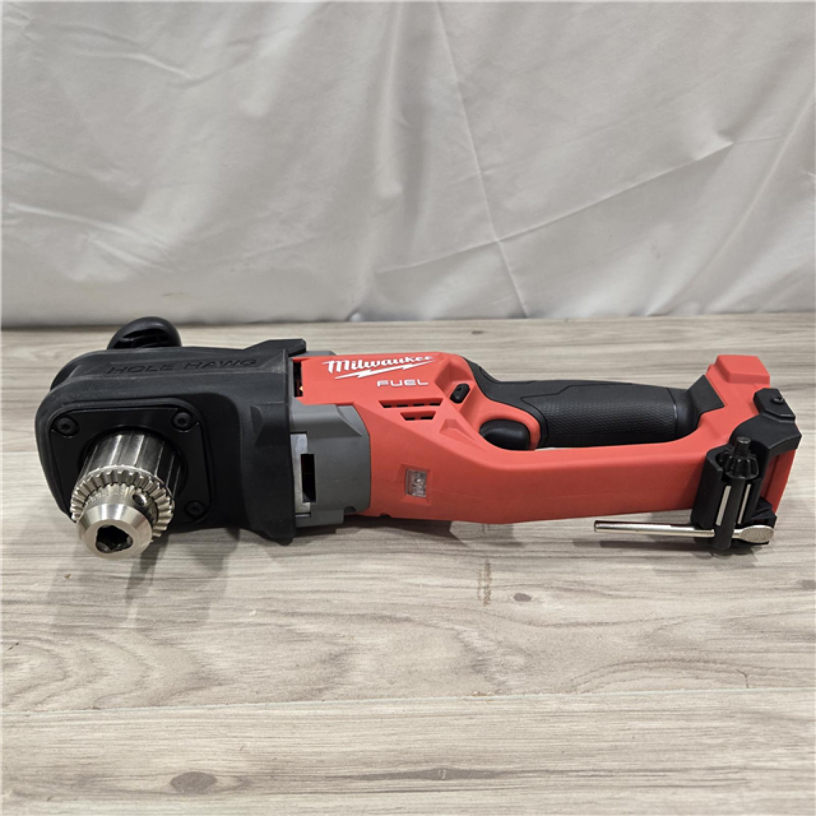 AS-IS Milwaukee M18 18V Fuel Hole Hawg 1/2  Right Angle Drill 2807-20 (Tool-Only)